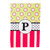 P Monogram Peppy Pink Polka Dot Party House Flag Banner