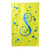 S Monogram Green Blue Polka Dot House Flag Banner