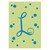 L Monogram Green Blue Polka Dot House Flag Banner