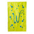 W Monogram Green Blue Polka Dot House Flag Banner