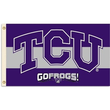 Texas Rangers Frog TCU Texas Christian Horned Frogs NCAA Flag - Go Frogs - Dragon Sports