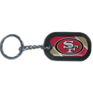 San Francisco 49ers Pewter Keychain - Sunset Key Chains