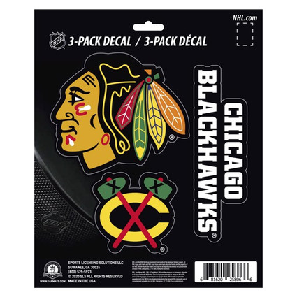 Chicago Blackhawks NHL Decal Set - Dragon Sports