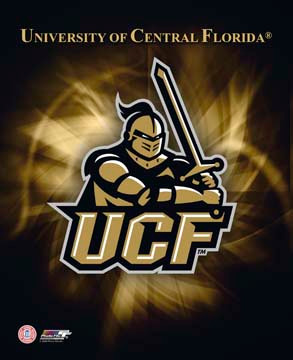 10k White Gold LogoArt University of Central Florida U-C-F Extra Small