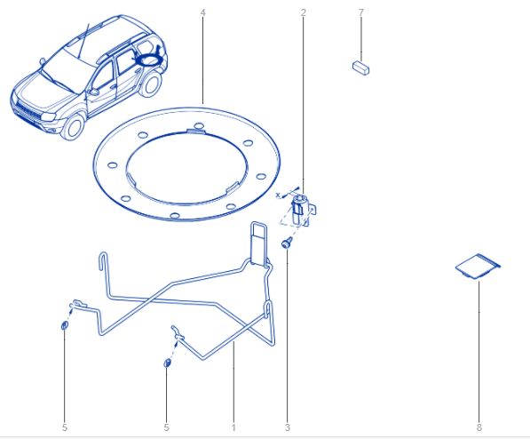 Dacia Duster 4x2 Spare Wheel Kit Type 1 allcarpartsfast by Endon Services
