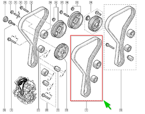 Renault 130C19656R SET-TIMER SFT DR CAMBELT TIMING BELT KIT discounted and shipped worldwide by allcarpartsfast.co.uk in the UK
