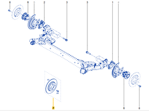 Genuine Renault 440a00868R Rear Disc Pair