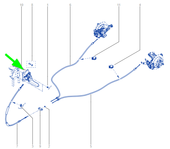 Renault 360101675R HANDBRAKE ASSY discounted and shipped worldwide by allcarpartsfast.co.uk in the UK