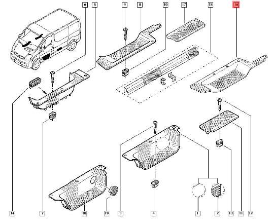 Renault 8200417613 INTERIOR TRIM discounted and shipped worldwide by allcarpartsfast.co.uk in the UK