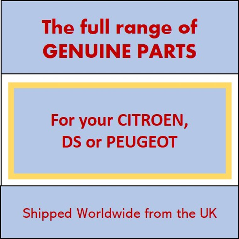 Peugeot Citroen DS 9817116380 LABEL Shipped worldwide from the UK.