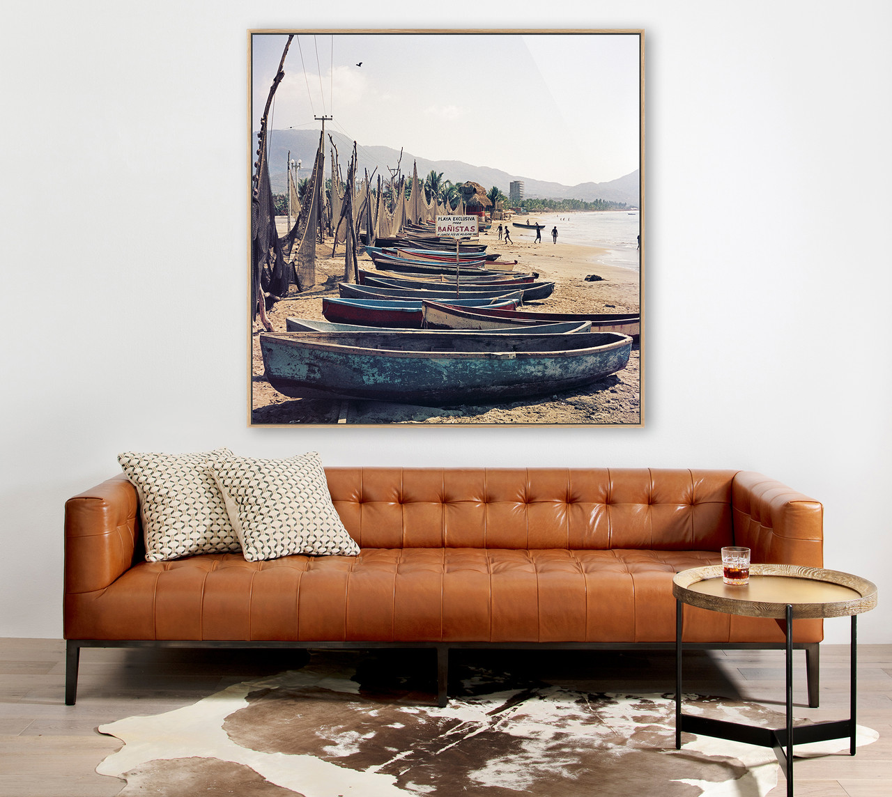 Fishing Boats 1952 by Slim Aarons Framed C Print