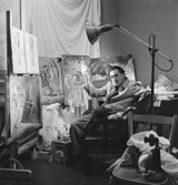 Salvador Dali in Studio