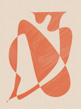 Abstract Nude Orange