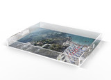 Beach in Positano Acrylic Tray