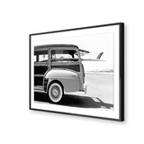 Old Woodie Station Wagon