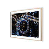 Overpass and Road Intersection at Night