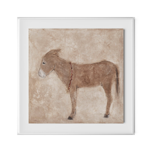 アート作品 『 burro 』　原画　現代アート　ロバ Burro Marron - Wonderwall Studio