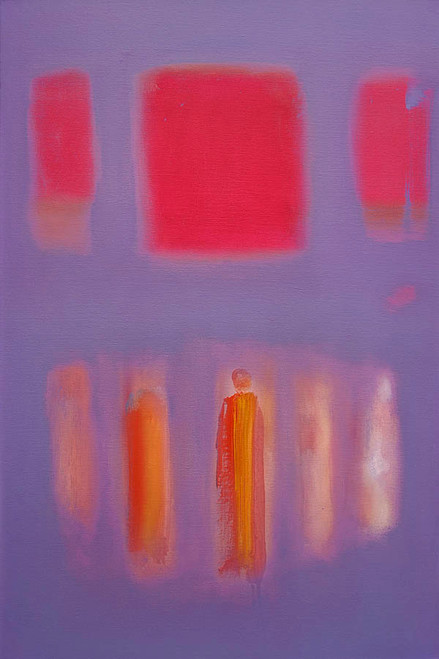 Figures in a Souk Red