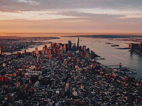 Sunrise over NYC, New York