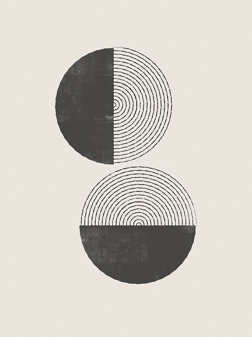 Double Circles Beige