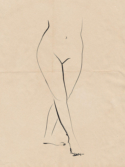 Nude on Vintage Paper 02