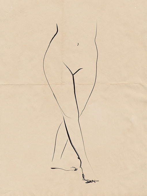 Nude on Vintage Paper 02