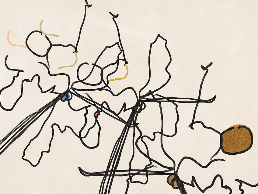 Horizontal Scribble