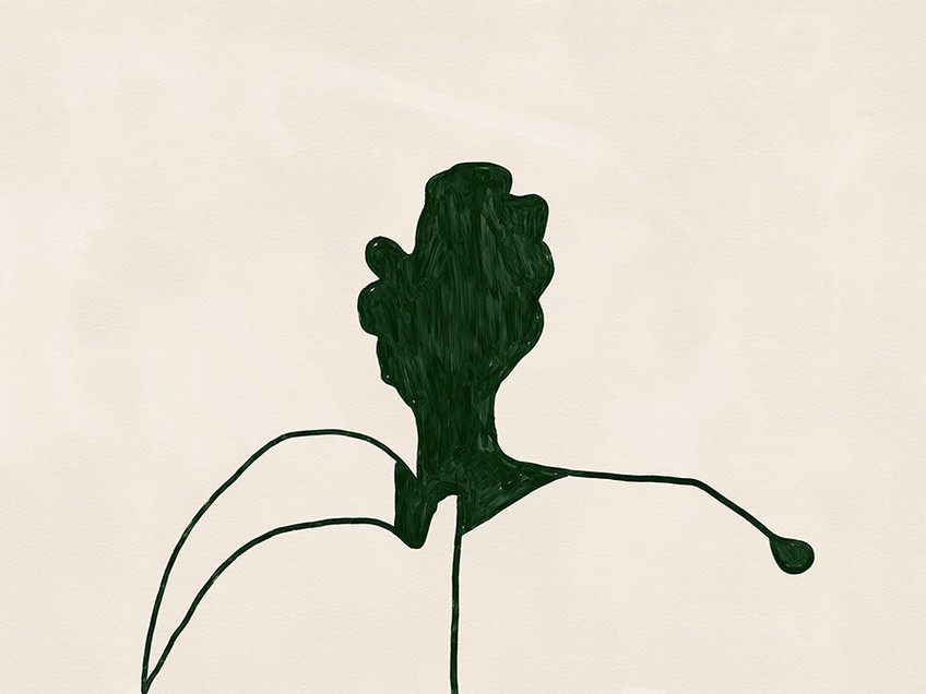Horizontal Stem Green