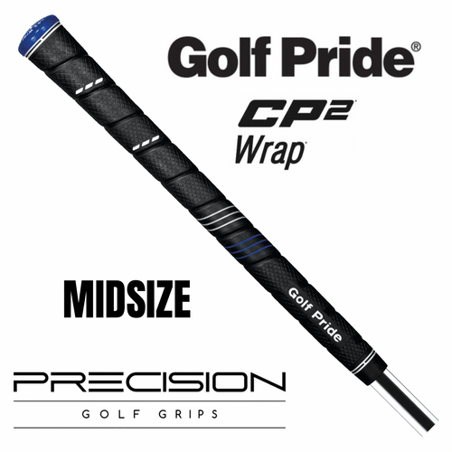 GOLF PRIDE CP2 WRAP MIDSIZE GRIP - BLACK/ BLUE