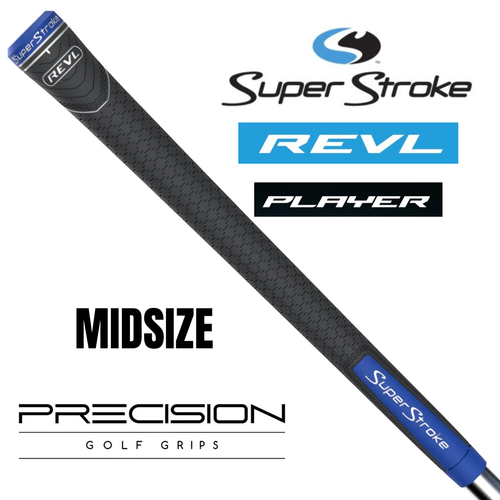 SUPERSTROKE REVL PLAYER GREY/BLUE - MIDSIZE .60R