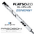 SUPERSTROKE ZENERGY XL PLUS FLATSO PUTTER GRIP - WHITE/BLACK