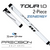 SUPERSTROKE ZENERGY TOUR 1.0 2-PIECE PUTTER GRIP - WHITE/BLACK