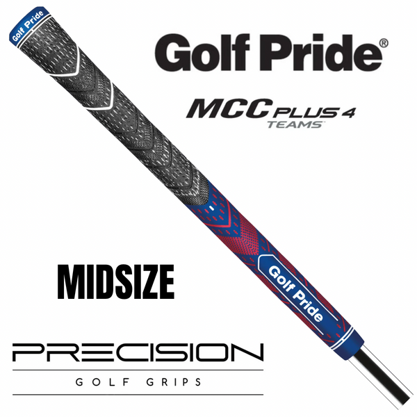 GOLF PRIDE MCC PLUS 4 TEAMS MIDSIZE GRIP - NAVY/RED