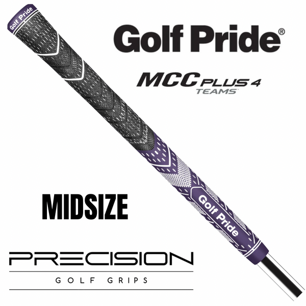 GOLF PRIDE MCC PLUS 4 TEAMS MIDSIZE GRIP - PURPLE/WHITE