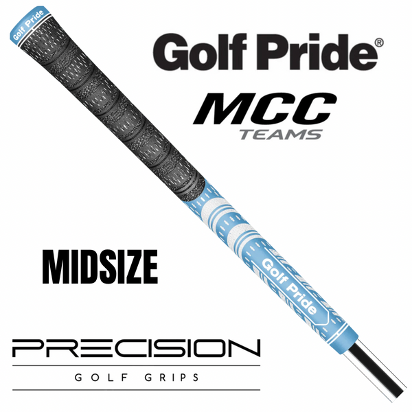 GOLF PRIDE MCC TEAMS MIDSIZE GRIP - LIGHT BLUE/WHITE