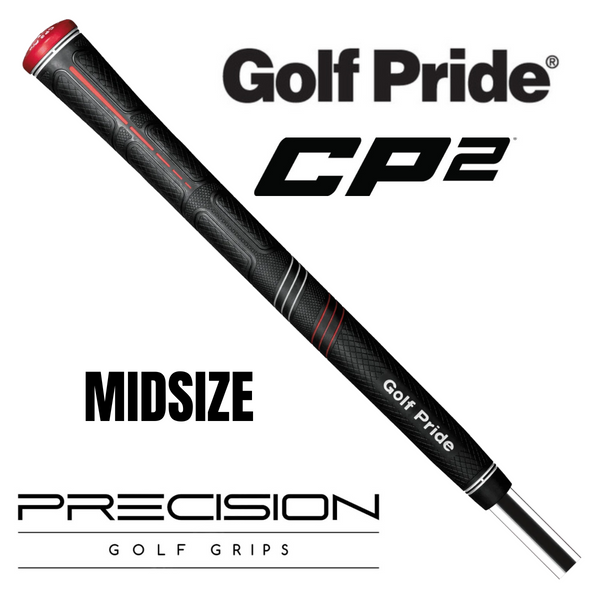 GOLF PRIDE CP2 PRO MIDSIZE GRIP - BLACK/RED