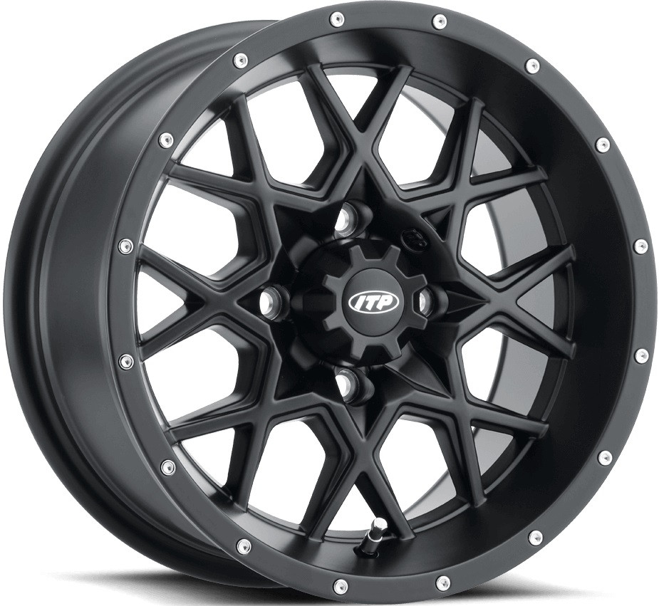 ITP Hurricane Matte Black Wheel 12 14 15 16 18 20