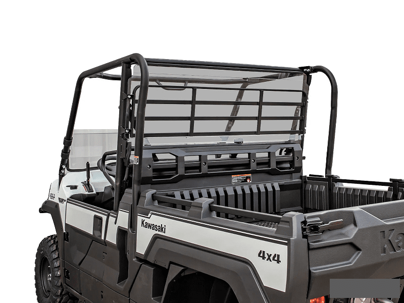Super ATV 2016 Kawasaki Mule Pro FX DX Rear Windshield Poly