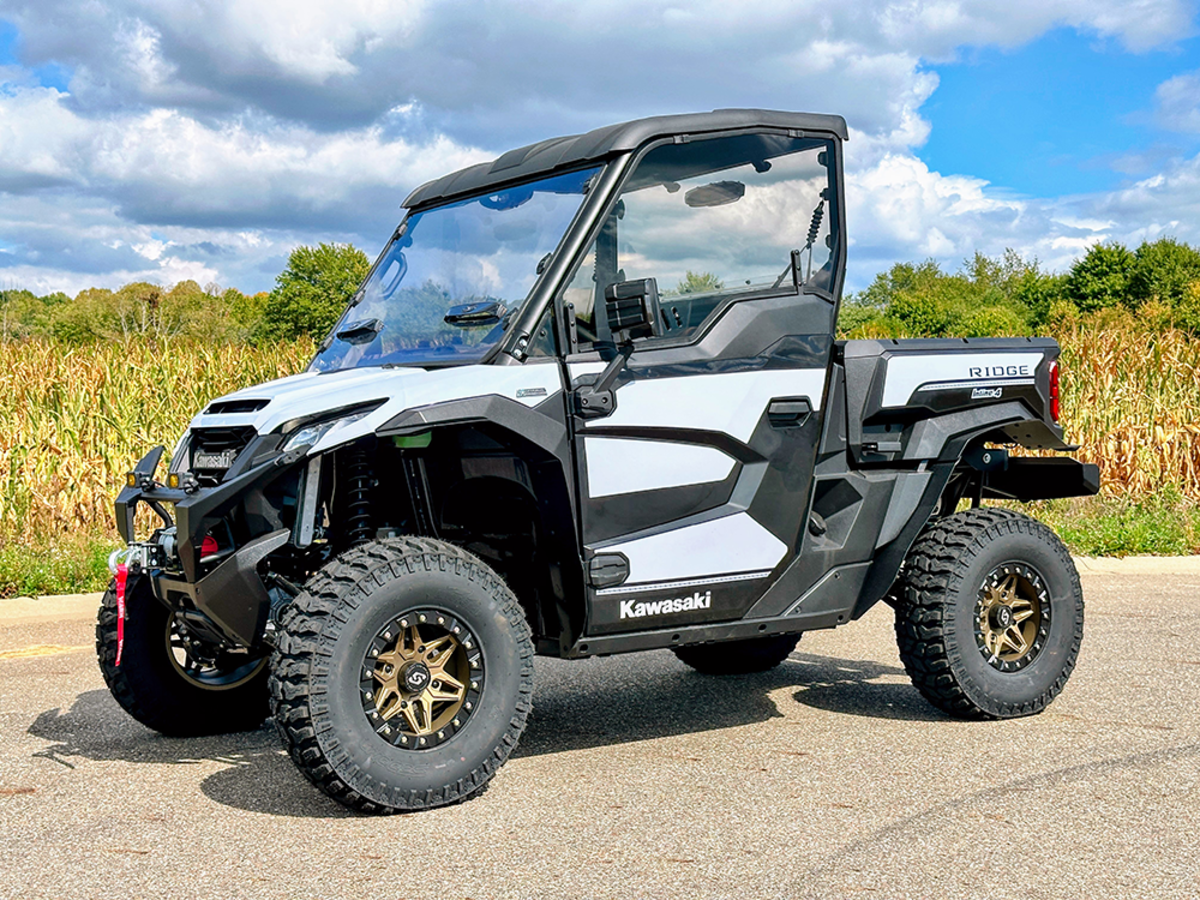 Spike Kawasaki Ridge Tinted Polycarbonate Vented Upper Door