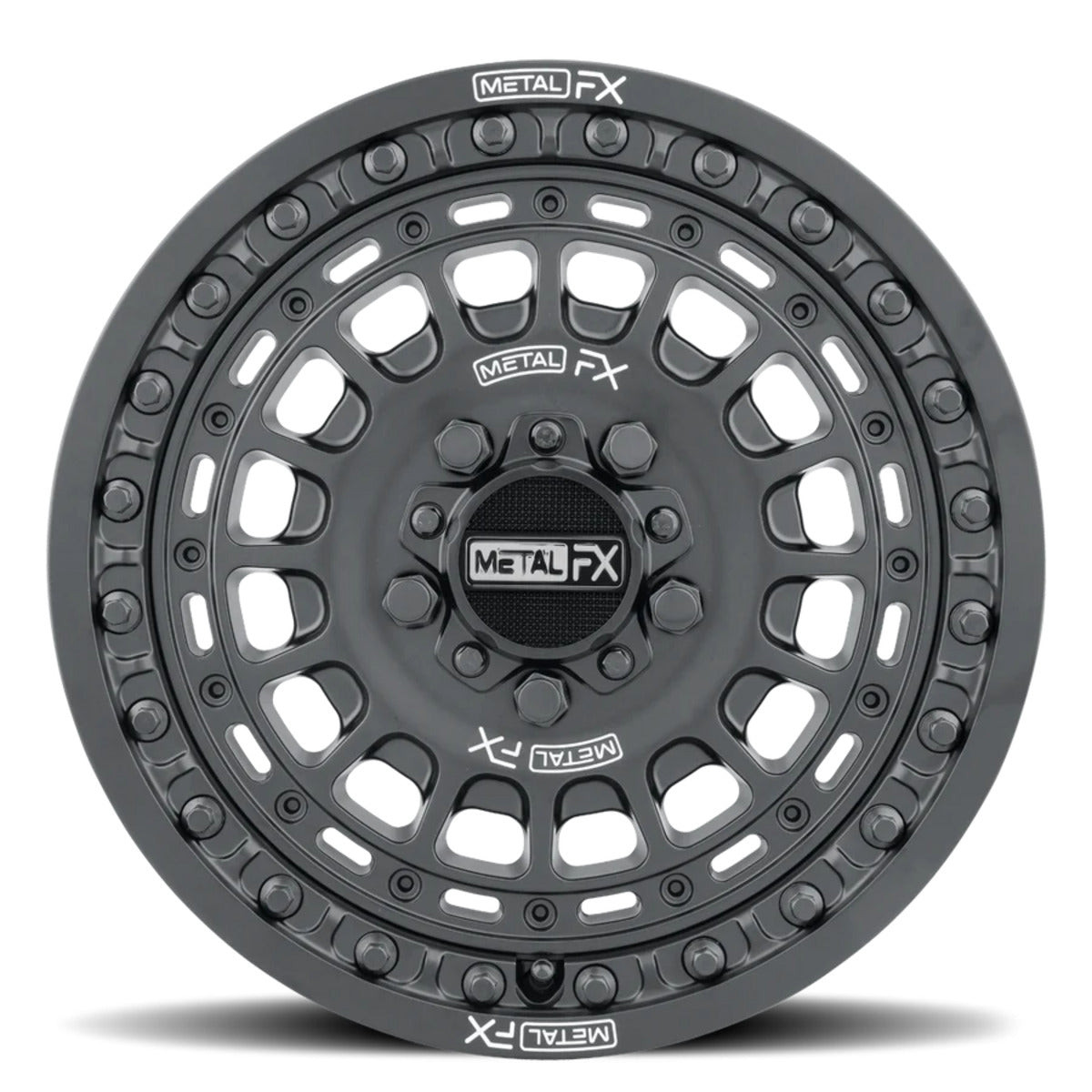MetalFX OffRoad Hitman R Black Radial Wheel Tire Kit