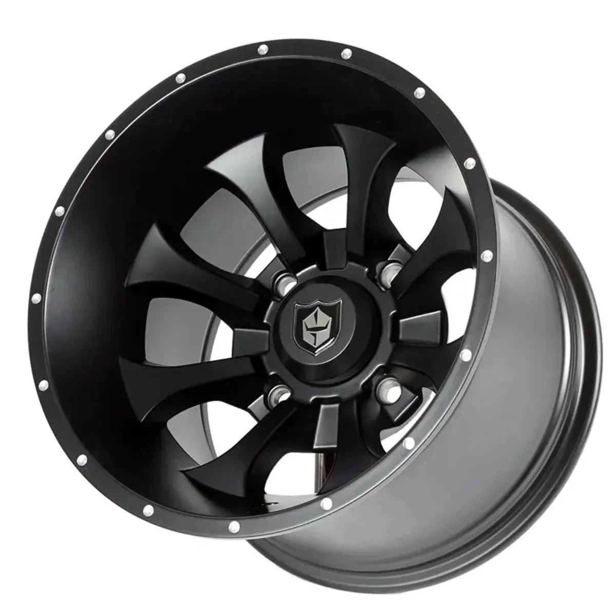 Pro Armor 14x10 (4x156) Knight Wheels Dunes - Black - Side By Side Sports