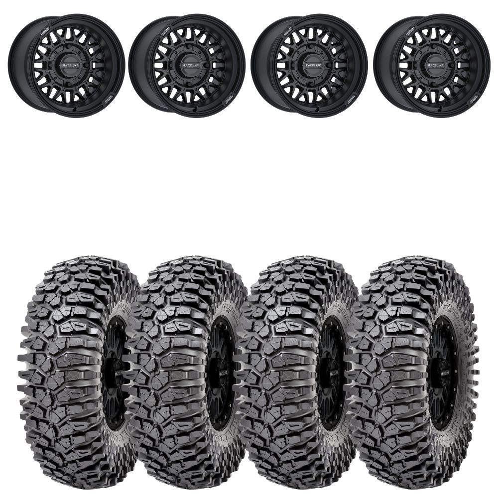 Raceline A13B Omega Maxxis Roxxzilla Radial Wheel Tire Kit