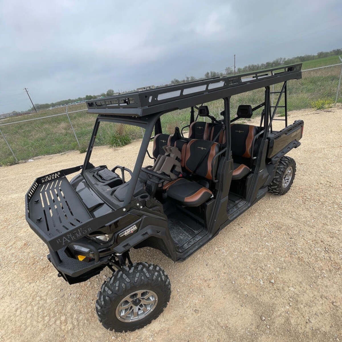 Ranch Armor Can-Am Defender Max Overhangs Over Rear Bed