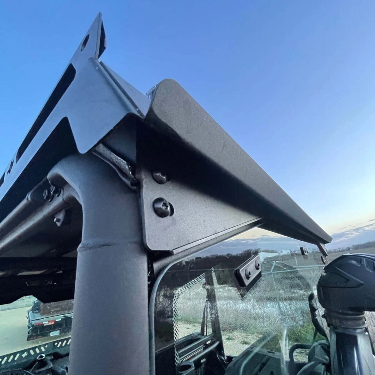 Ranch Armor Can-Am Defender Rear Window Bracket - Side By Side Sports