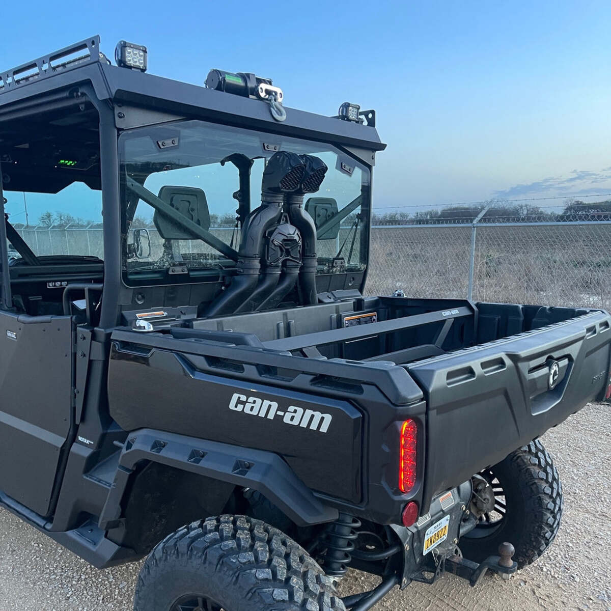 Ranch Armor Can-Am Defender Rear Window Bracket - Side By Side Sports