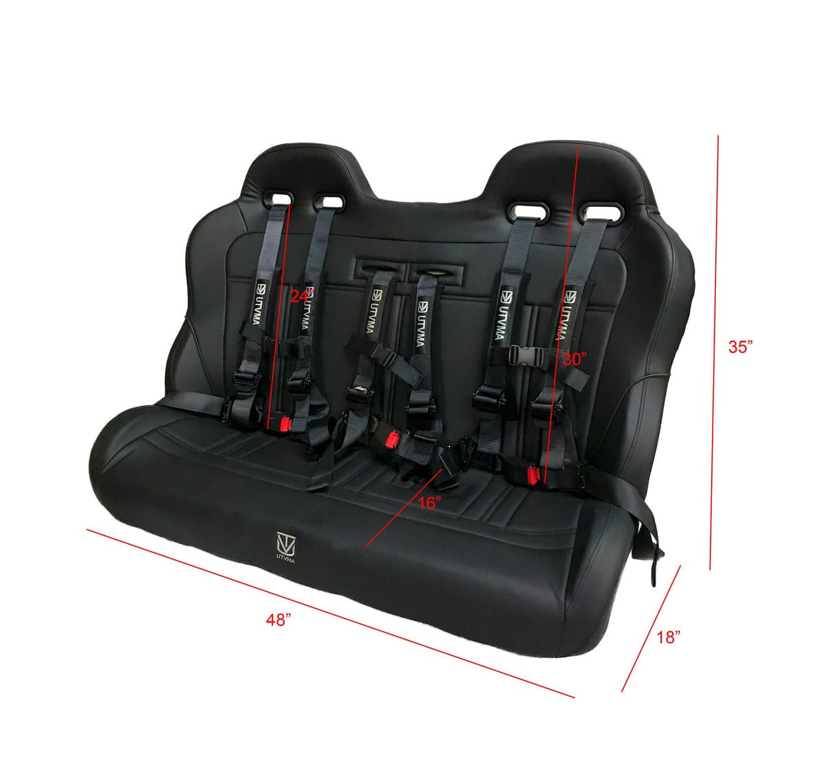 UTVMA 2012-2025 Kawasaki Teryx 4 Rear Bench Seat W Harnesses