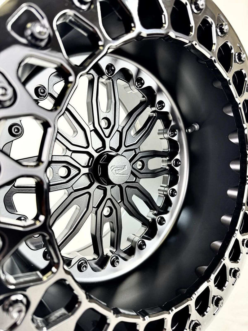 Packard Performance Midnight Series Icon Forged Beadlock Wheel - Side ...