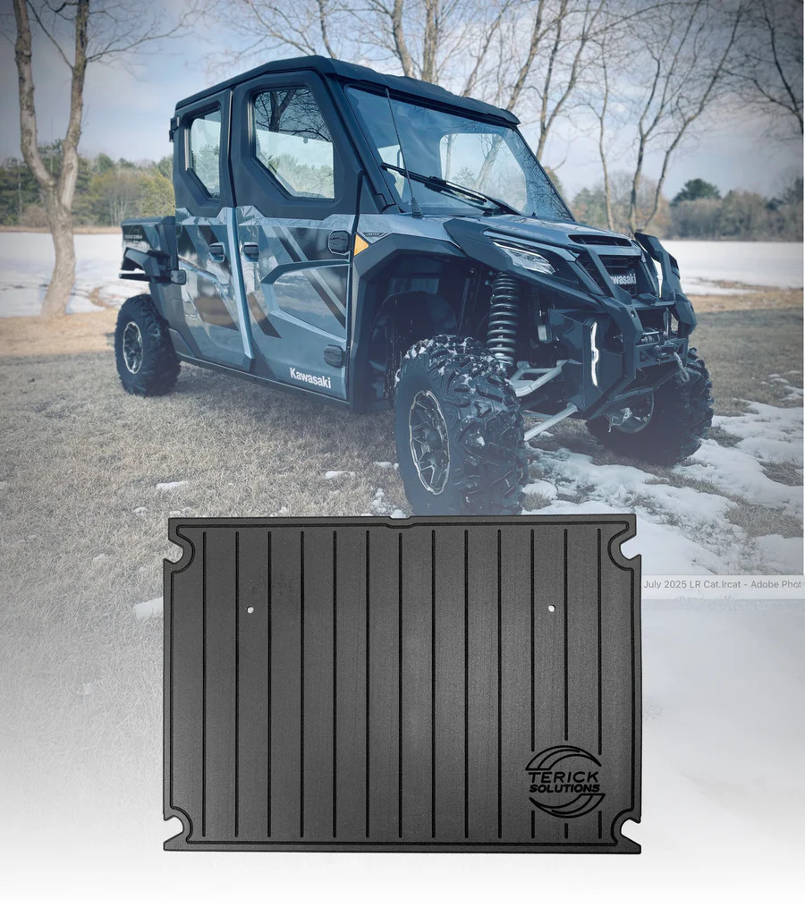 Terick Kawasaki Ridge Crew Rubber Floor Mats (2024+) | Custom CNC