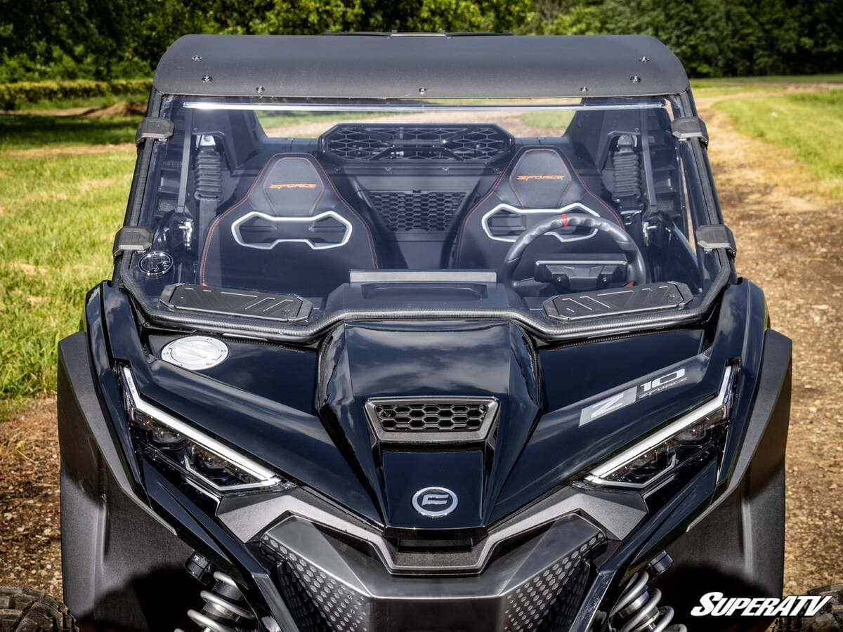 オーダー受付ページ　【只今受付停止中】2026.4.10 Super ATV 2026+ CFMoto ZForce Z10 Vented Full Windshield - Side By