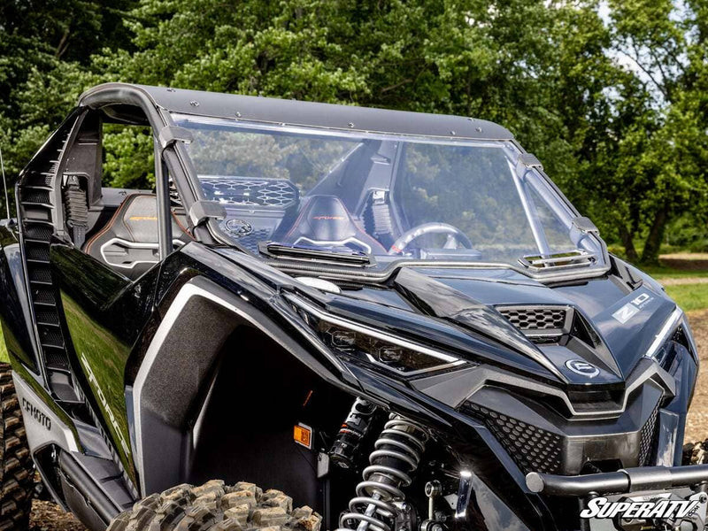 Super ATV 2026+ CFMoto ZForce Z10 Vented Full Windshield - Side By